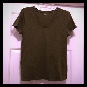 Olive green short sleeve top